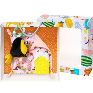 Manhattan Toy Fruity Paws Teether Mitt & Blankie Gift Set for Babies